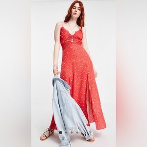 Free People Out And About Maxi Slip Dress